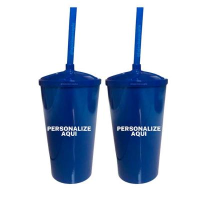 Copos com canudo - 1 cor