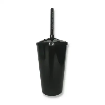 Copo canudo preto