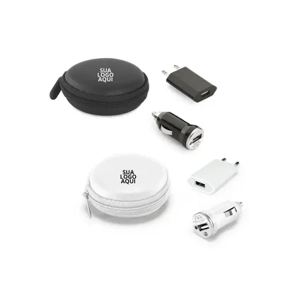 Kit de adaptadores USB em ABS Personalizado (2 cores)
