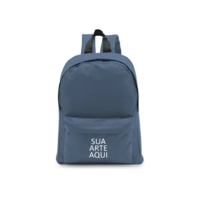 Mochila de nylon azul