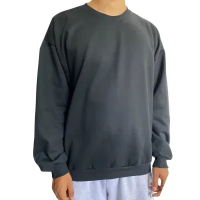 Blusão de Moletom Preto - lateral