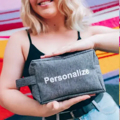 Necessaire Cinza Personalizada