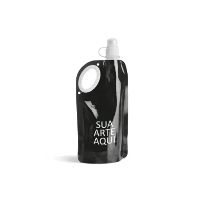 Squeeze dobrável preto personalizado