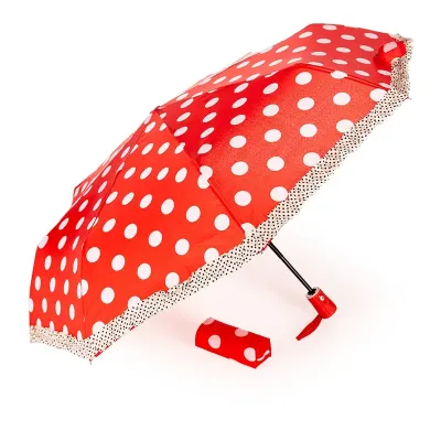 Guarda-chuva de poliéster vermelho