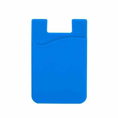 Adesivo Porta Cartão de Silicone para Celular Azul