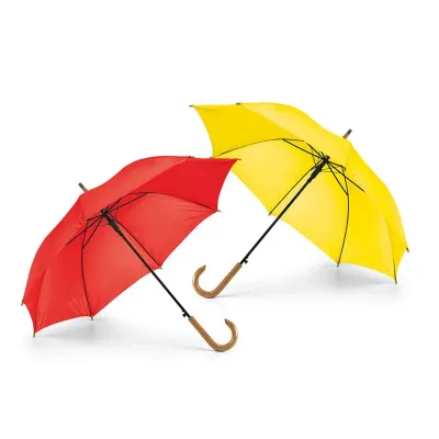 Guarda-chuva em poliéster: vermelho e amarelo
