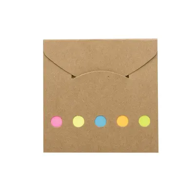 Mini bloco ecológico formato envelope com autoadesivos