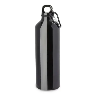 Garrafa em alumínio preta