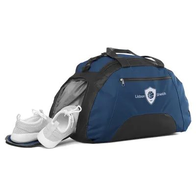Bolsa esportiva grande azul personalizada