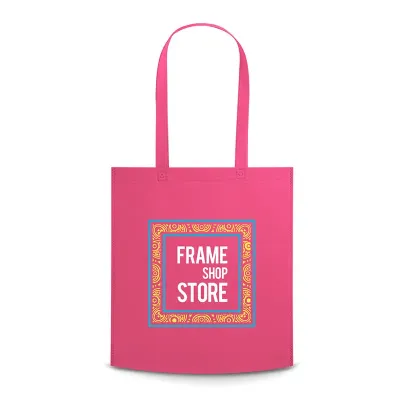 Sacola em tnt rosa personalizada