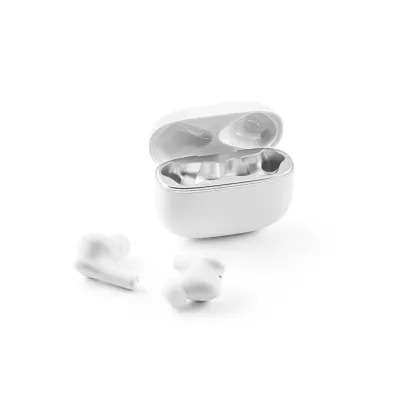 fones de ouvido wireless branco cauby