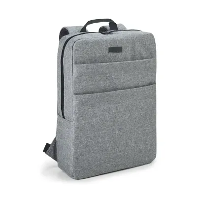 mochila notebook cinza claro