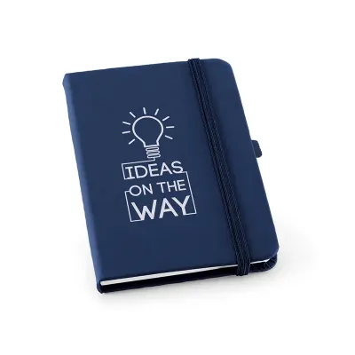 Caderno a6 capa azul personalizado