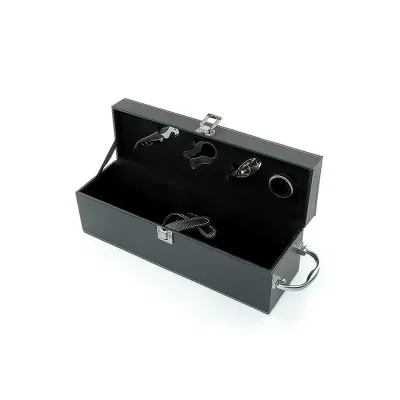 Kit vinho 4 peças em maleta de sintético