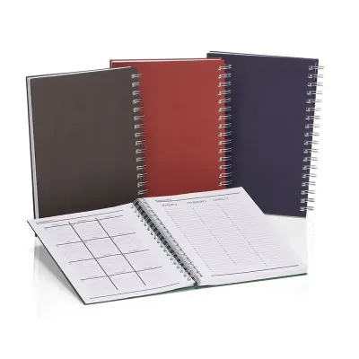 Caderno capa dura: opções de cores