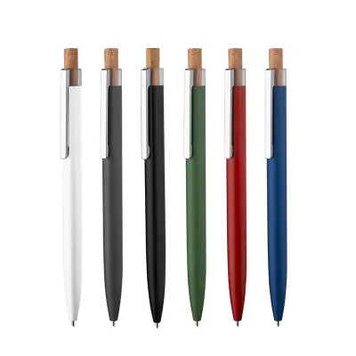 Caneta em alumínio reciclável: várias cores