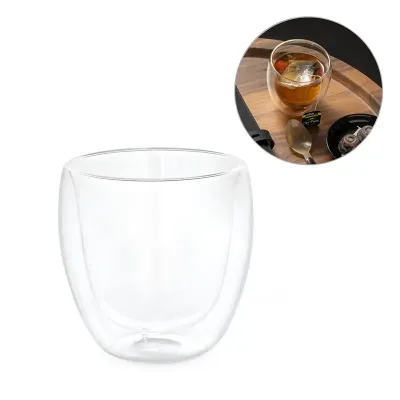 Copo térmico de vidro 220 ml