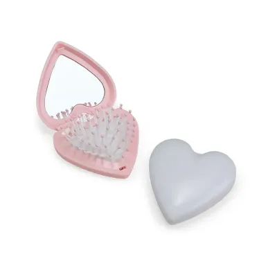 Escova com Espelho - rosa ou branco