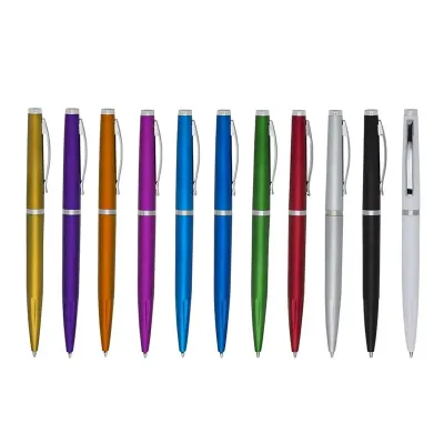 Caneta Plástica: opções de cores