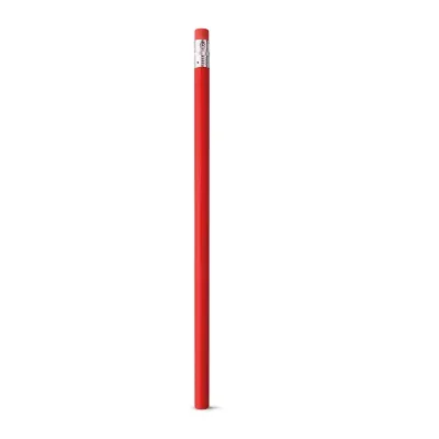 Lápis vermelho com borracha 