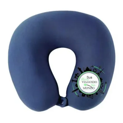 Almofada de pescoço Azul personalizada
