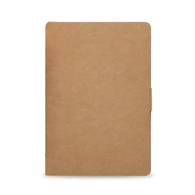 Caderno de anotações com autoadesivos