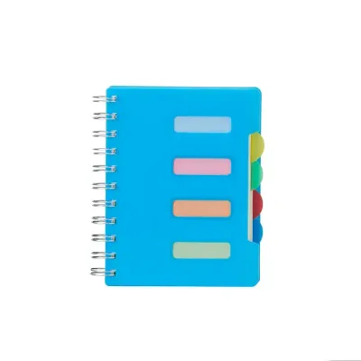 Caderneta com divisórias (capa azul)