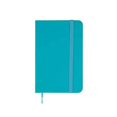 Caderneta azul tipo moleskine 