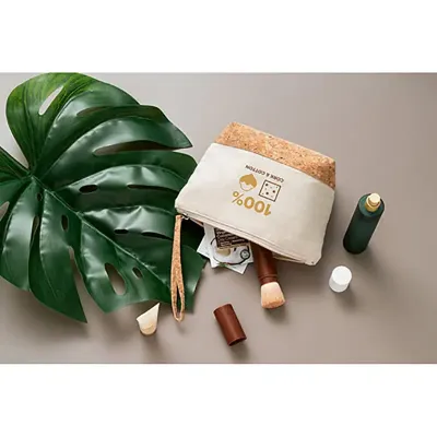 Bolsa de cosméticos 100% algodão 92735