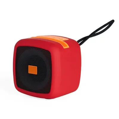 Caixa de som multimídia com conectividade TWS, luzes RGB e suporte para celular