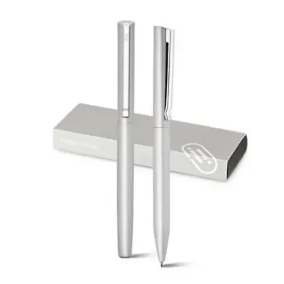 Conjunto de Roller e Esferográfica em Alumínio