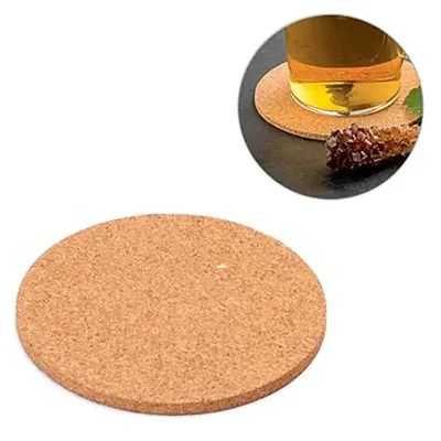 Porta copos redondo em cortiça