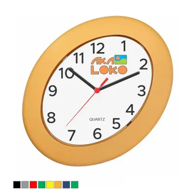 Relógio de Parede em ps injetado, formato oval