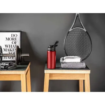 Squeeze esportivo em alumínio vermelho