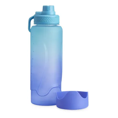Garrafa plástica azul 1,1 litros