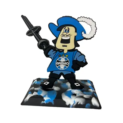 Boneco Emborrachado Com Base e relevo 