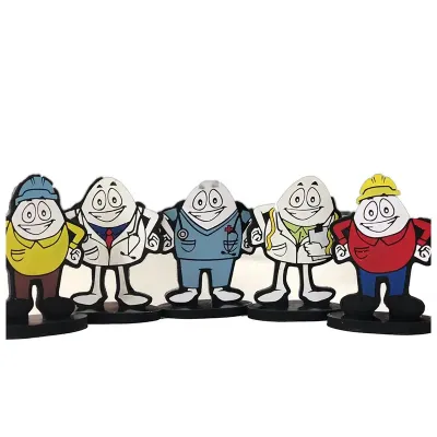 Bonecos Emborrachados com relevo 