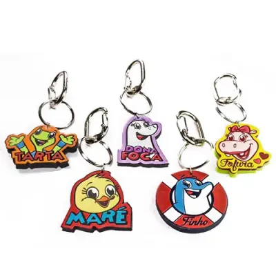 Chaveiros emborrachados, váriaos modells