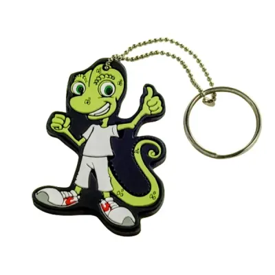 Chaveiro Emborrachado com relevo - Lagartixa