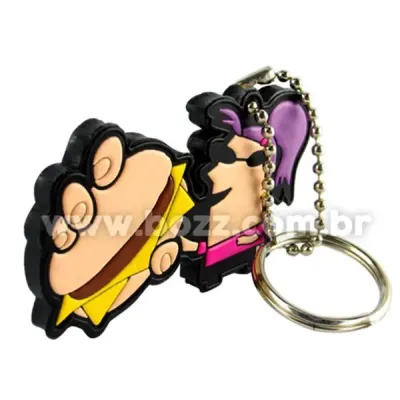 Chaveiro Emborrachado com relevo personalizado