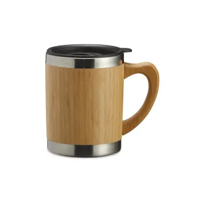 Caneca de bambu com capacidade de 300ml