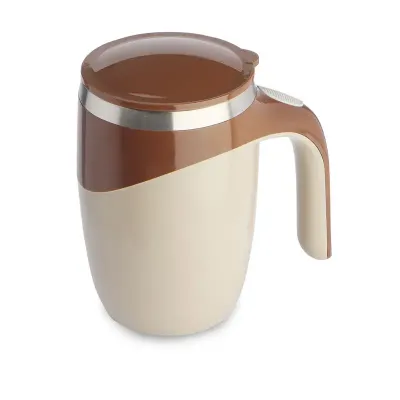 Caneca plástica mixer Marrom