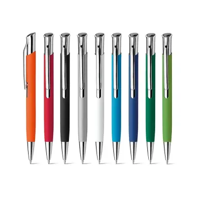 Esferográfica em alumínio: opções de cores