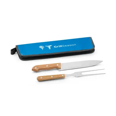 Kit churrasco azul personalizado