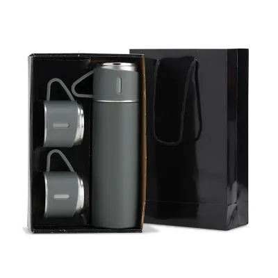 Kit Garrafa Térmica - Modelo Cinza