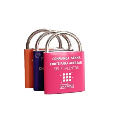 Tablete de Chocolate com Alça Metálica Cadeado