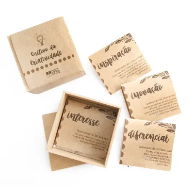 Caixinhas de Madeira com saches