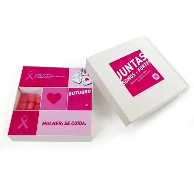 Caixa Surpresa com Doces - Outubro Rosa