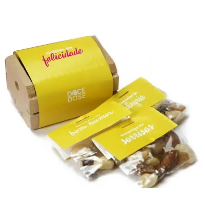 Mini Caixote Frutas - Felicidade