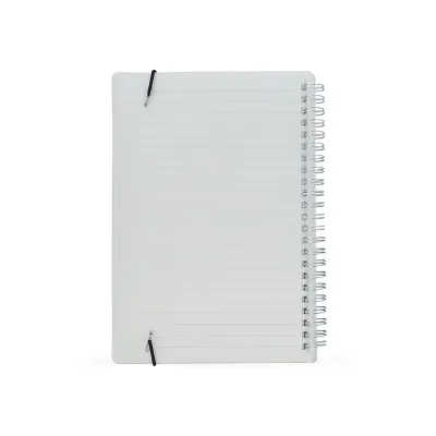 Caderno A5 plástico